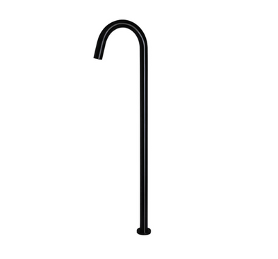 Meir Round Freestanding Bath Spout - Matte Black