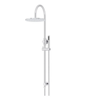 Meir Round Gooseneck Shower Set with 300mm rose, Single-Function Hand Shower Chrome