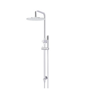 Meir Round Combination Shower Rail, 300mm Rose, Single Function Hand Shower Chrome