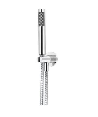 Meir Round Hand Shower on Fixed Bracket Polished Chrome