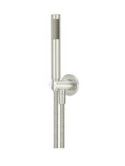 Meir Round Hand Shower on Fixed Bracket Brushed Nickel