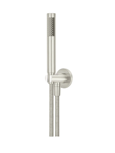 Meir Round Hand Shower on Fixed Bracket Brushed Nickel