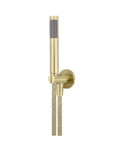 Meir Round Hand Shower on Fixed Bracket Tiger Bronze
