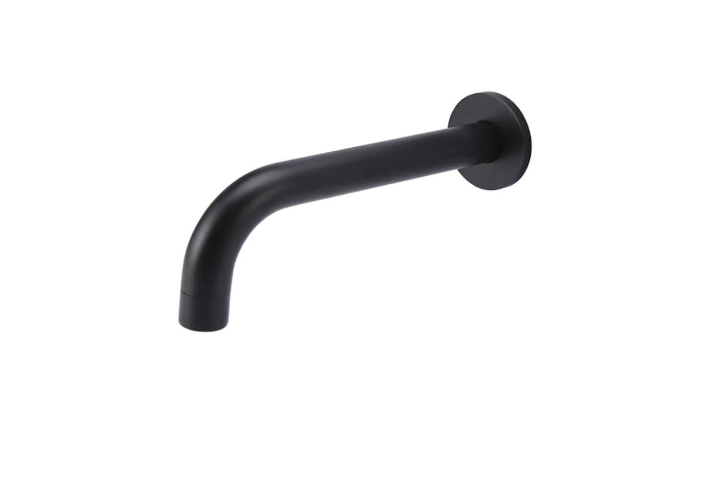 Meir Universal Round Curved Spout Matte Black