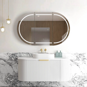 Otti Bondi White Fluted Wall Hung Vanity