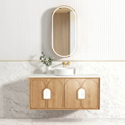 Otti Laguna Mark II Natural American Oak Wall Hung Vanity