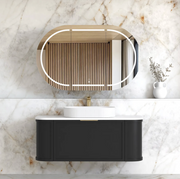 Otti Hampshire Black Wall Hung Curved Vanity