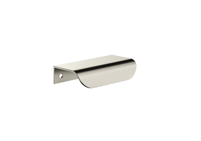 Meir Öppen Edge-Pull 75mm Cabinet Handle (Brushed) Brushed Nickel