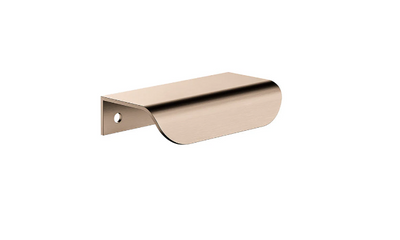 Meir Öppen Edge-Pull 75mm Cabinet Handle (Brushed) Champagne