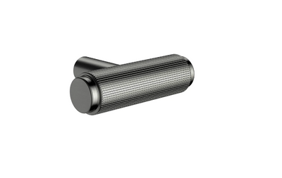 Meir Öppen T-Pull Cabinet Handle (Linear Knurled) Gunmetal