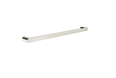 Meir Curvae Single Towel Rail 600mm Brushed Nickel