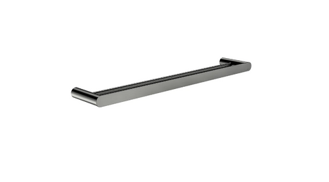 Meir Curvae Double Towel Rail 600mm Gunmetal