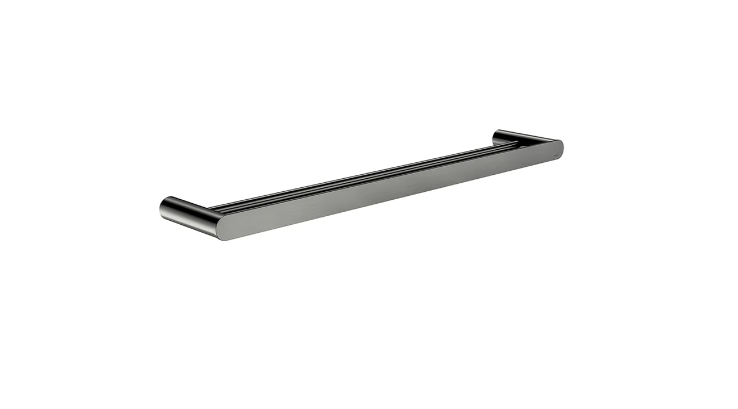 Meir Curvae Double Towel Rail 600mm Gunmetal