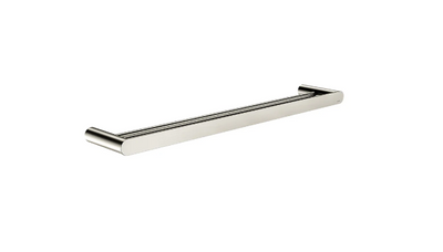 Meir Curvae Double Towel Rail 600mm Brushed Nickel