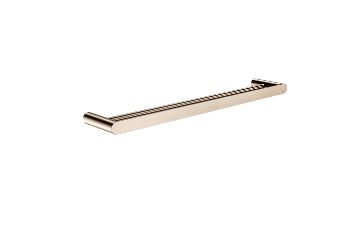 Meir Curvae Double Towel Rail 600mm Champagne