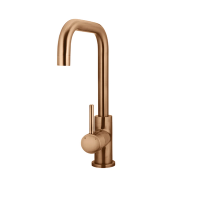 Meir Round Kitchen Mixer Tap Lustre Bronze