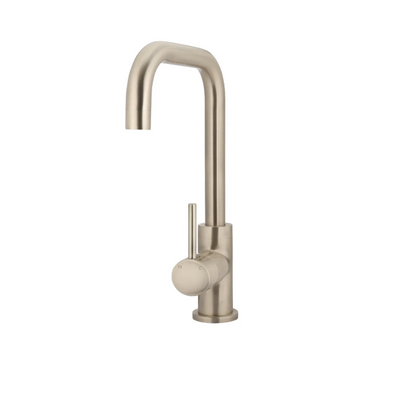 Meir Round Kitchen Mixer Tap - Champagne