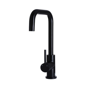 Meir Round Kitchen Mixer Tap - Matte Black