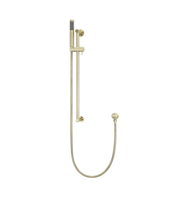 Meir Round Shower on Rail Column - Tiger Bronze