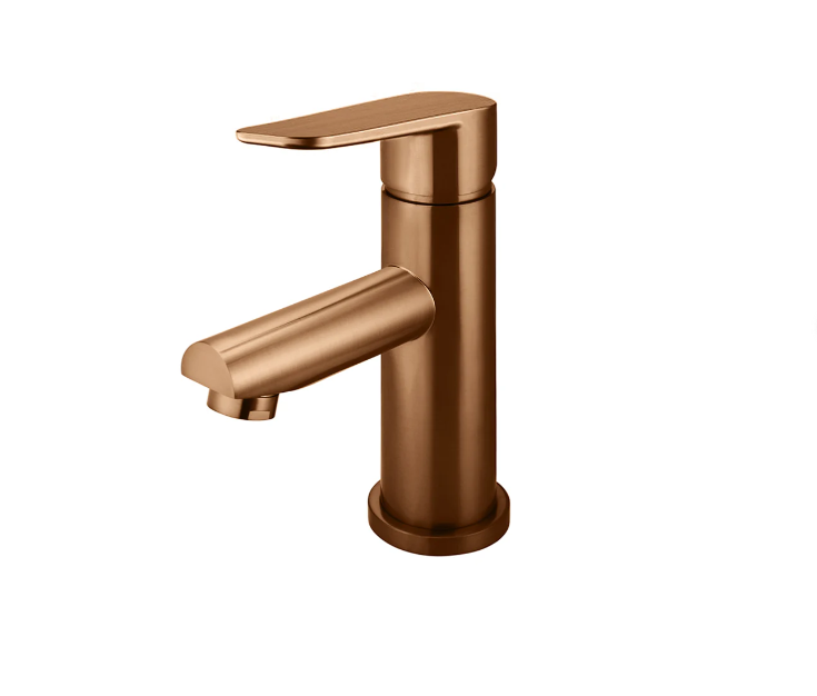 Meir Round Paddle Basin Mixer Lustre Bronze