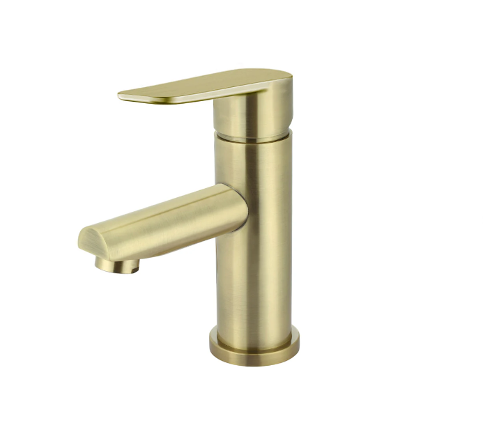 Meir Round Paddle Basin Mixer Tiger Bronze
