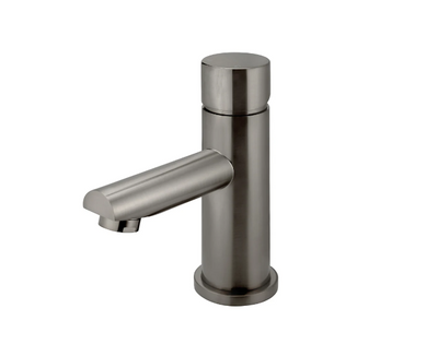 Meir Round Pinless Basin Mixer Gunmetal