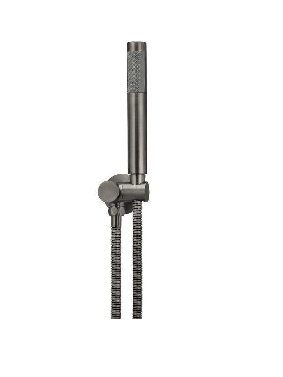 Meir Round Shower on Bracket - Gun Metal
