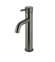 Meir Round Tall Curved Basin Mixer - Gunmetal