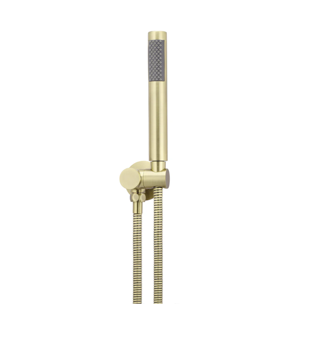 Meir Round Shower on Bracket - Tiger Bronze