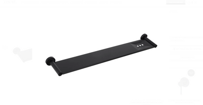 Meir Round Bathroom Shelf - Matte Black