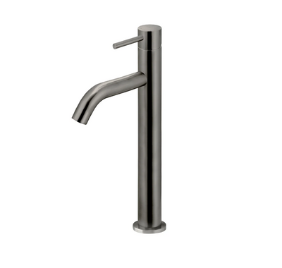 Meir Piccola Tall Basin Mixer Tap with 130mm Spout - Gunmetal