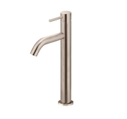 Meir Piccola Tall Basin Mixer Tap with 130mm Spout - Champagne