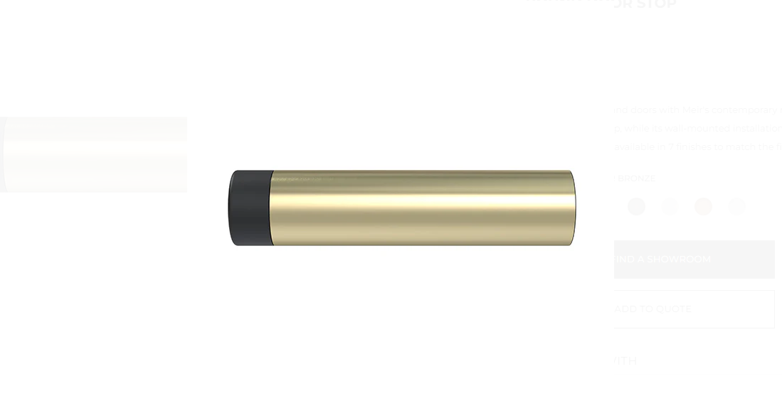 Meir Round Door Stop - Tiger Bronze