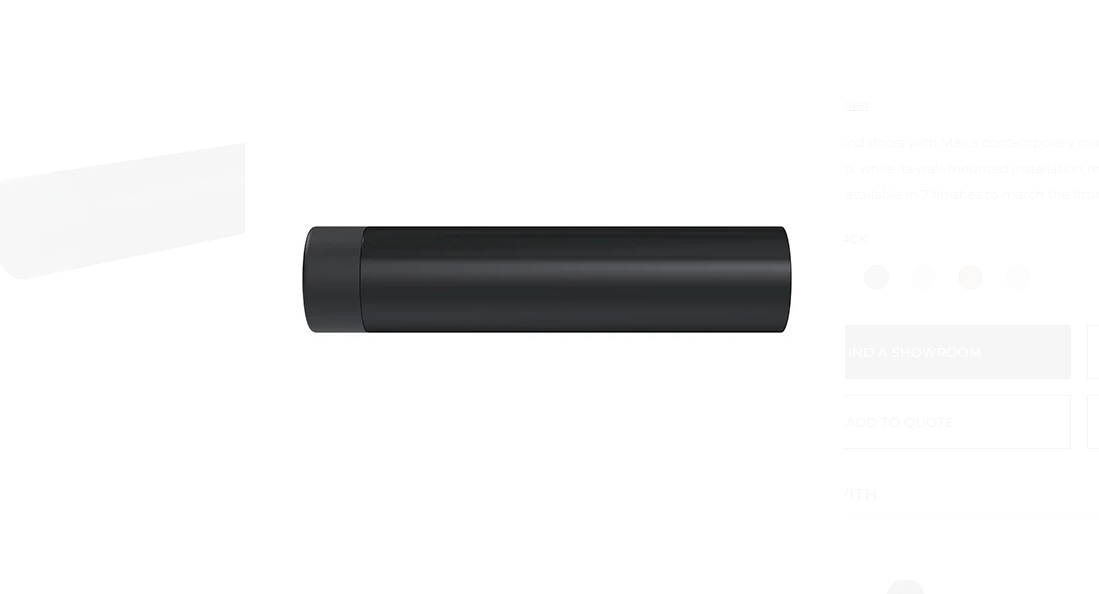 Meir Round Door Stop - Matte Black