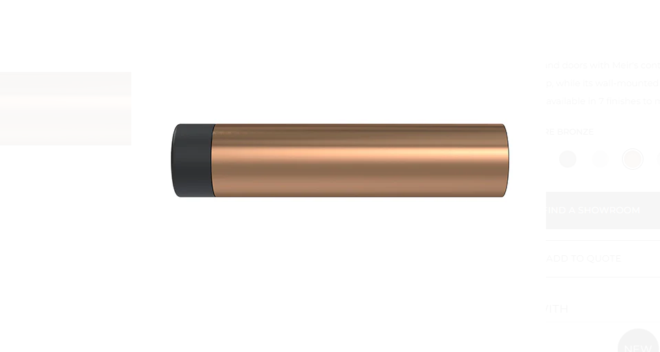 Meir Round Door Stop - Lustre Bronze