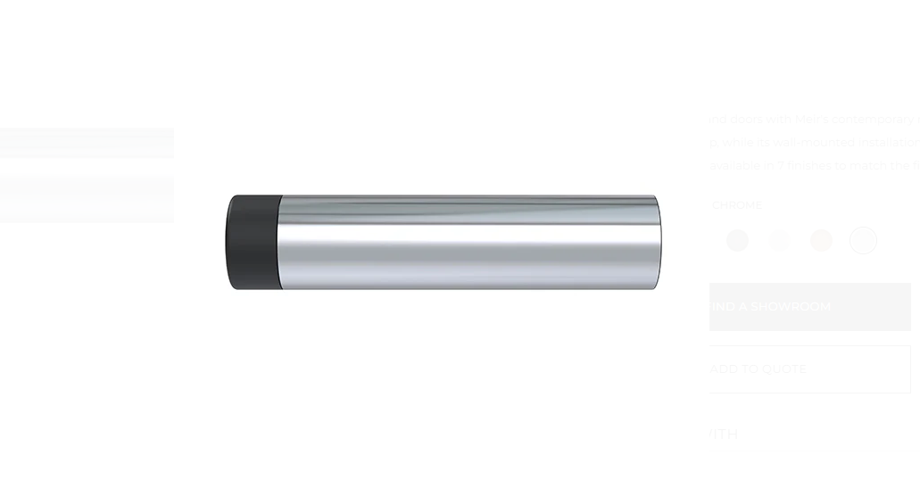 Meir Round Door Stop - Polished Chrome