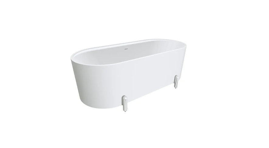 Aluca Freestanding with Legs, 1700mm Matte White