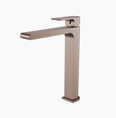 Nero Bianca Tall Basin Mixer - Brushed Bronze