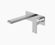 Nero Bianca Wall Basin Mixer on Back Plate - Chrome