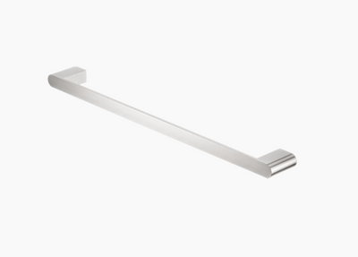 Nero Bianca Single Towel Rail 800mm - Brushed Nickel