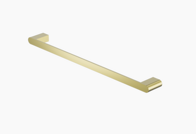 Nero Bianca Single Towel Rail 800mm - Brushed Gold