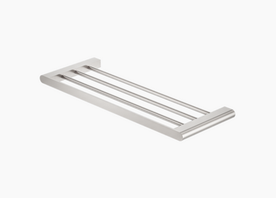 Nero Bianca Towel Rack - Brushed Nickel