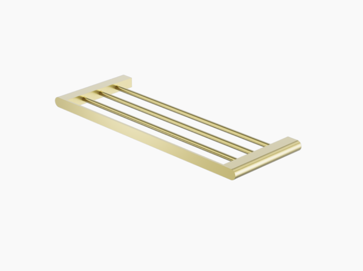 Nero Bianca Towel Rack - Brushed Gold