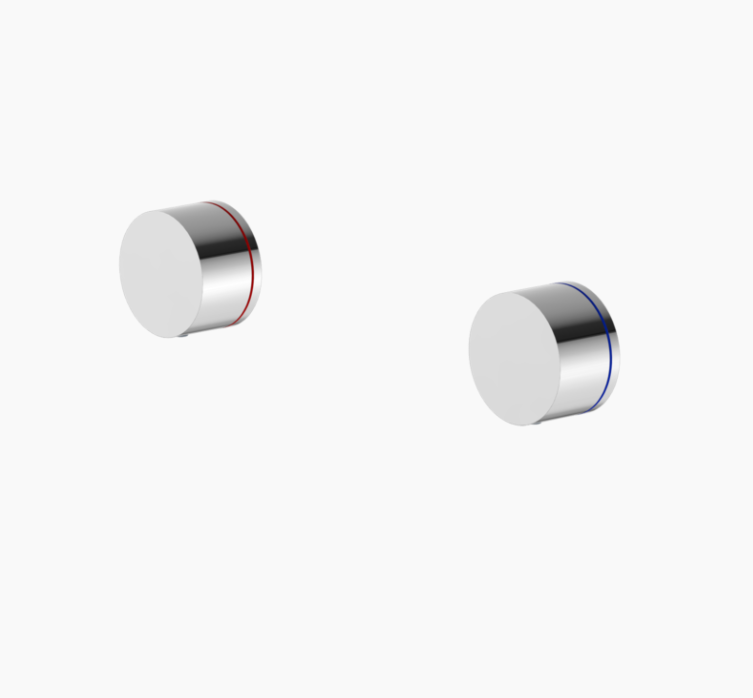 Nero Kara Wall Top Assemblies - Chrome