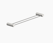Nero Opal Double Towel Rail 600MM - Brushed Nickel