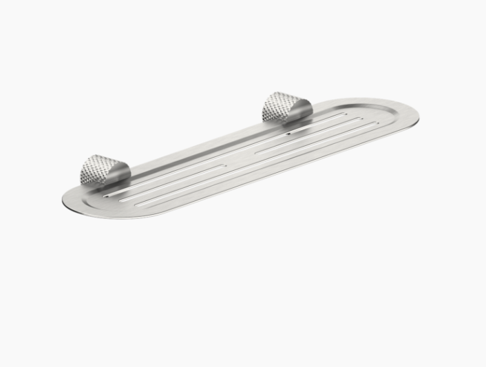 Nero Opal Metal Shelf - Brushed Nickel