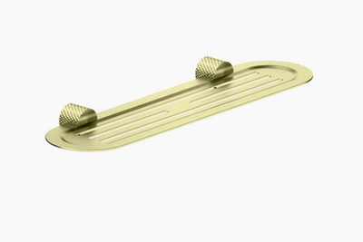 Nero Opal Metal Shelf - Brushed Gold