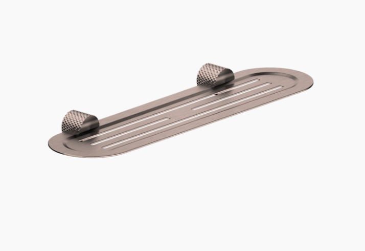 Nero Opal Metal Shelf - Brushed Bronze