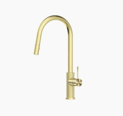 Nero Opal Pull Out Sink Mixer - Brushed Gold