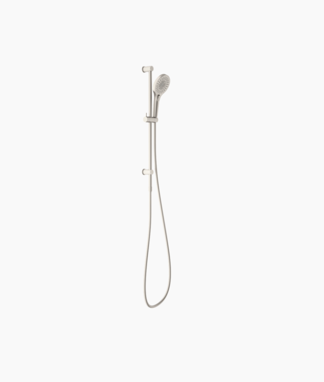 Nero Opal Rail Shower - Brushed Nickel